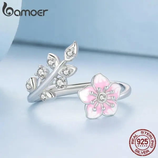 cf5ce6f8981dd81532fdd608 Anel Ajustável Flor de Cerejeira