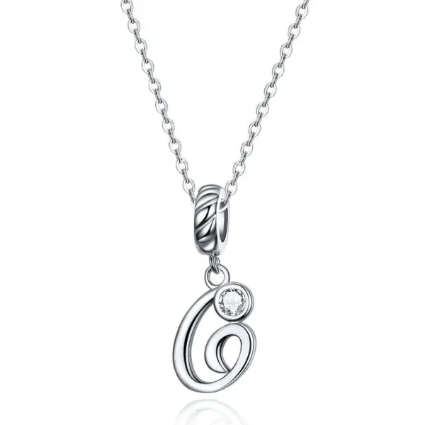 d018900f07164a3a09577cf4 Colar com Pingente Letra do Alfabeto