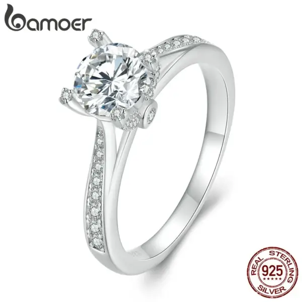 d176b97c2a6f40a052d72397 Anel de Casamento Moissanite Requintado