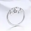 d76a5e0cd0f332e5508361d2 Anel Feminino Com 3 Pingentes de Estrelas