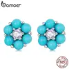 de8ea492836961f20936c953 Brincos Flor Turquesa