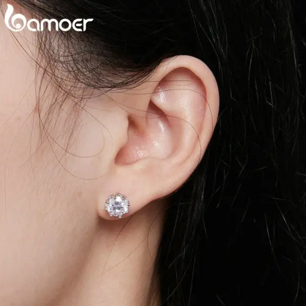 Brincos Moissanite 1 Quilate