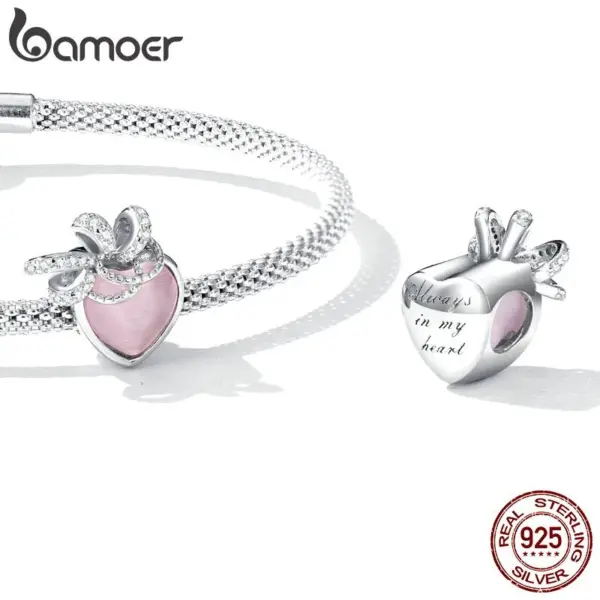 e41ed0f2a728950054e7b9ea Berloque Amor Cor de Rosa