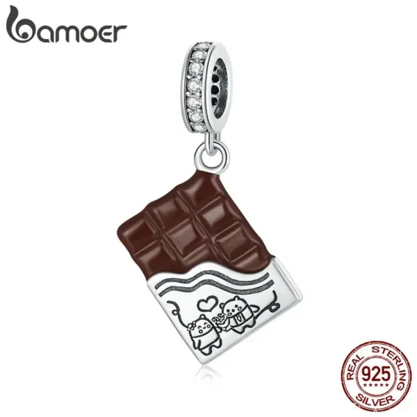 eee5bc4b165097ff92e47115 Berloque com Argola Barra de Chocolate