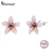 Brincos Flor de Cerejeira Rosa