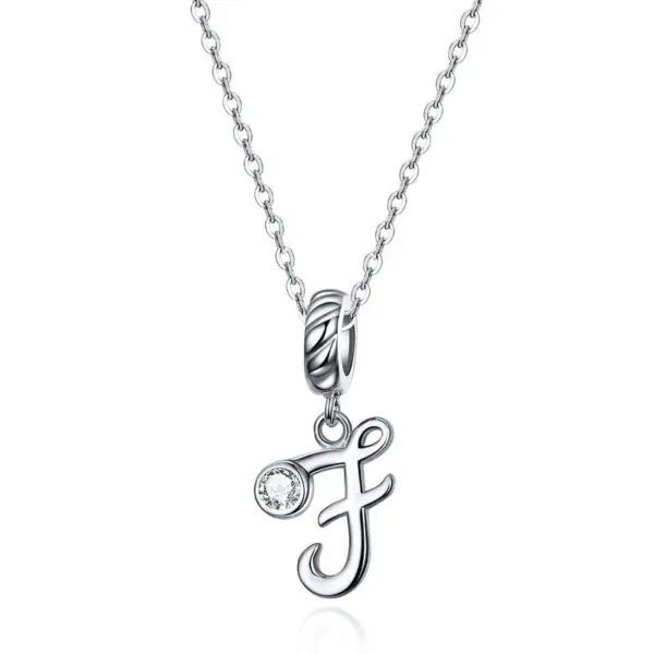 f9df10a108b17a1704ff5357 Colar com Pingente Letra do Alfabeto